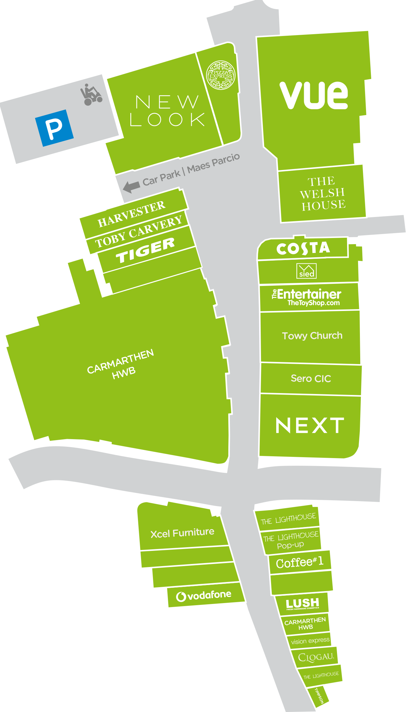 Floor Plan of St. Catherine's Walk